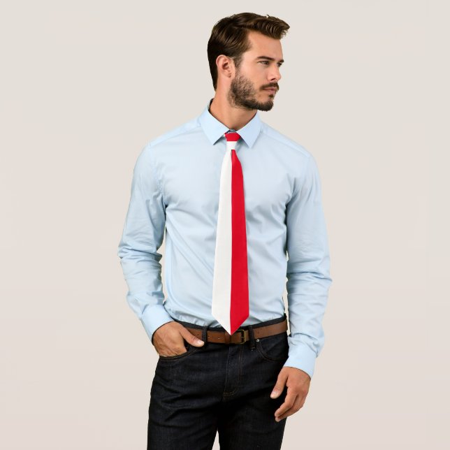 Polish Flag Tie (In Situ)