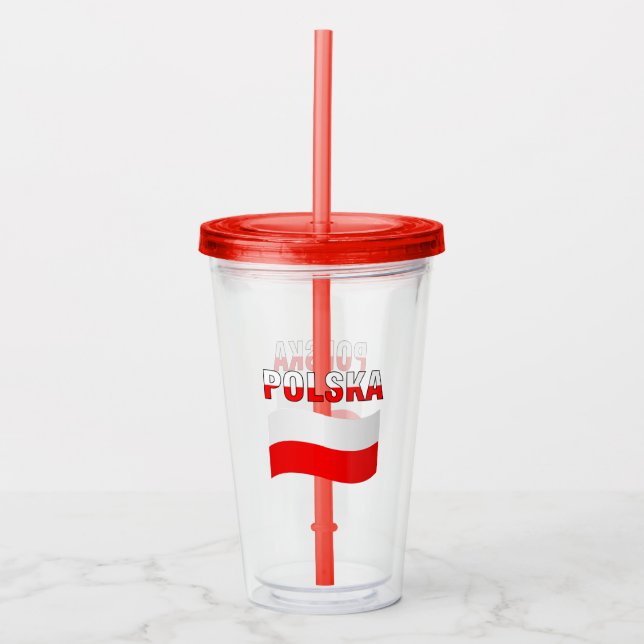 Polish Flag Tumbler (Front)