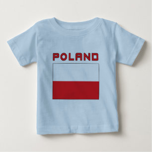 Polish Flag With Poland Baby T-Shirt