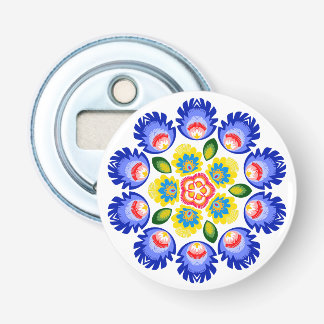 Polish folk art - floral embroidery pattern bottle opener