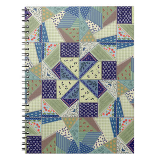 Polish Folk Art-Patchwork Quilt-Hand-Sewn Look Notebook