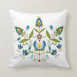 polish folk cushion