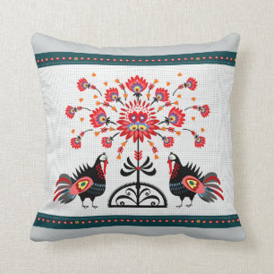 polish folk cushion