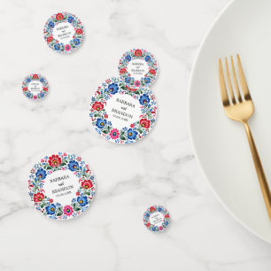 Polish Folk Polska Floral Traditional Vintage Confetti