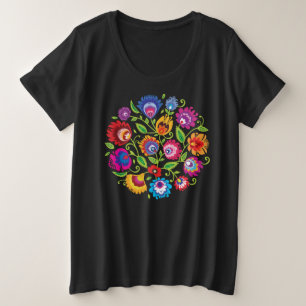 Polish folklore circle plus size T-Shirt
