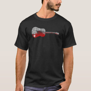 Polish Guitar Music Flag Of Poland Guitar T-Shirt