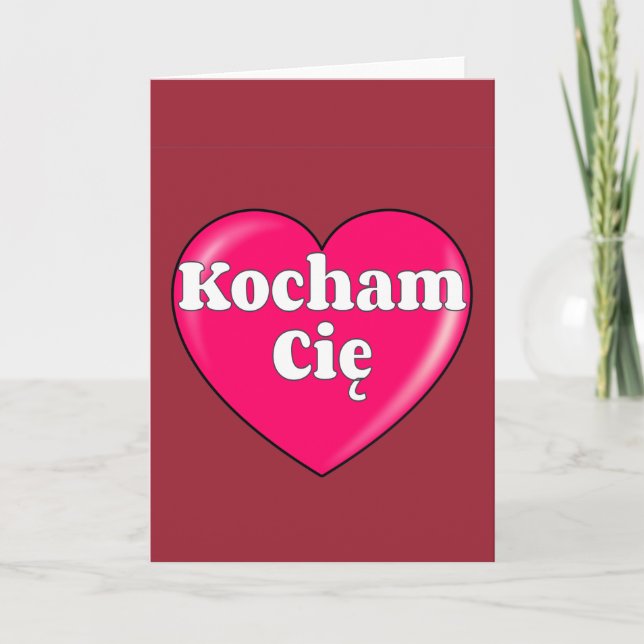 Polish - I love you Card (Front)
