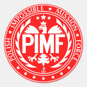 Polish Impossible Mission Force Classic Round Sticker