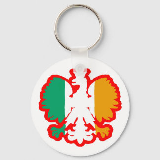 POLISH/IRISH FLAG KEY RING