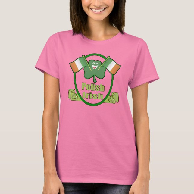 Polish Irish St. Patrick's T-shirt (Front)