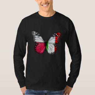 Polish Italian Flag Butterfly T-Shirt