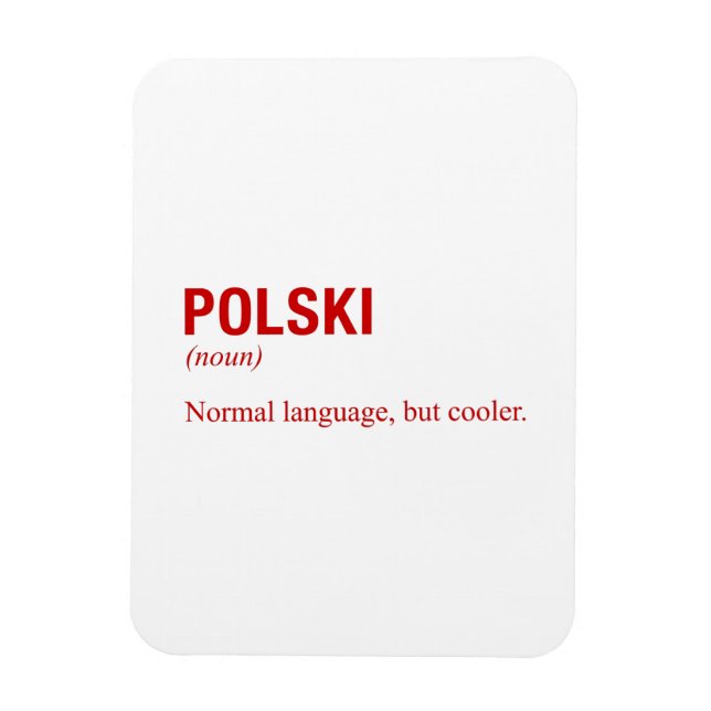 POLISH Language Magnet (Vertical)