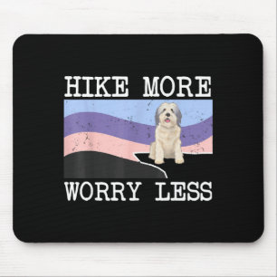 Polish lowland sheepdog hike more worry less mouse pad