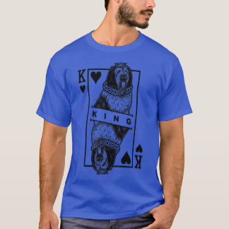 Polish Lowland Sheepdog King Of Hearts Funny PLS D T-Shirt