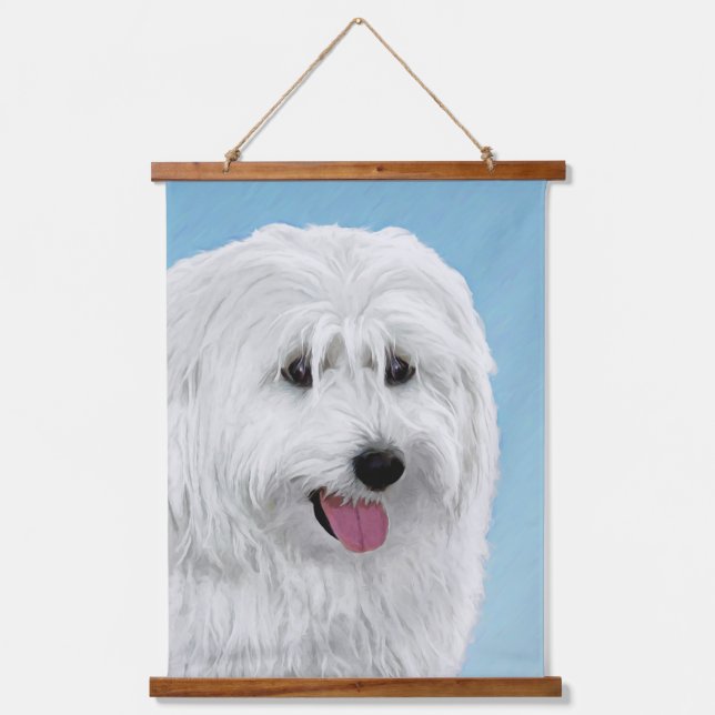 Polish Lowland Sheepdog Painting - Dog Art Hanging Tapestry (Front)