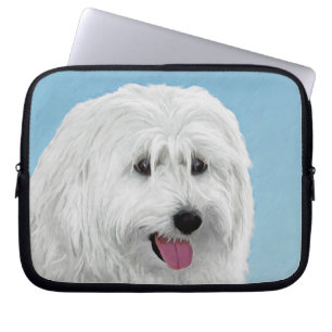Polish Lowland Sheepdog Painting - Dog Art Laptop Sleeve