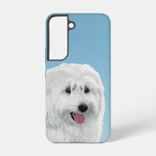 Polish Lowland Sheepdog Painting - Dog Art Samsung Galaxy Case