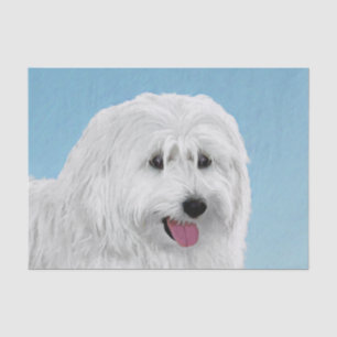 Polish Lowland Sheepdog Painting - Dog Art Tissue Paper
