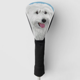 Polish Lowland Sheepdog Painting - Original Dog Ar Golf Head Cover