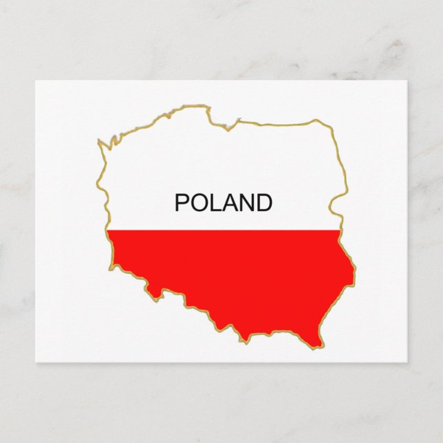 Polish Map Postcard (Front)