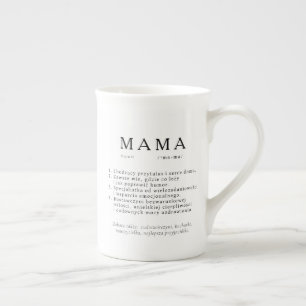 Polish Mum Gift - MAMA Definition Bone China Mug