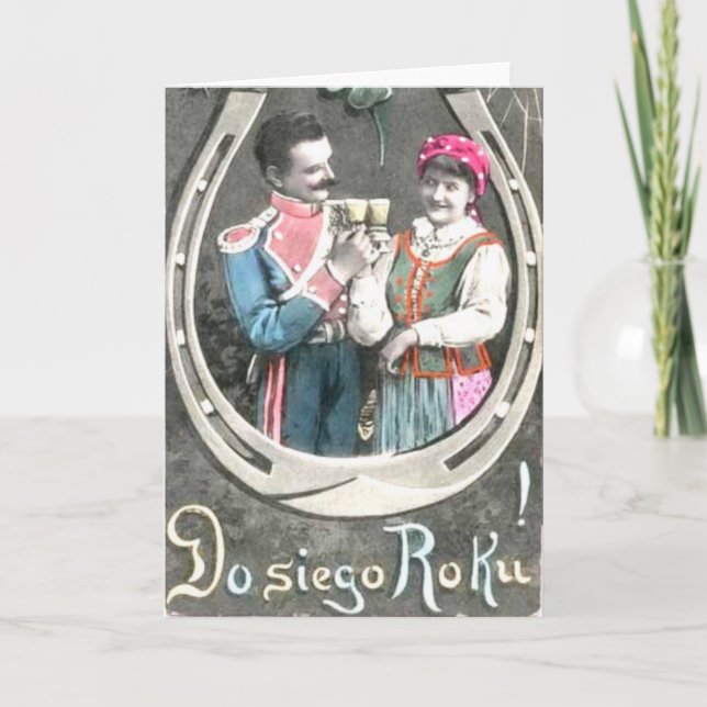 Polish New years day card (Front)