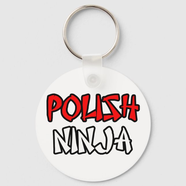 Polish Ninja Key Ring (Front)