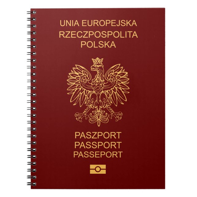 Polish passport cover notebook (Front)