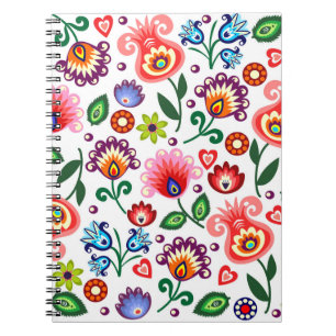 Polish pattern folk for You. Spiral Notebook