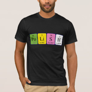 Polish periodic table patriotic shirt