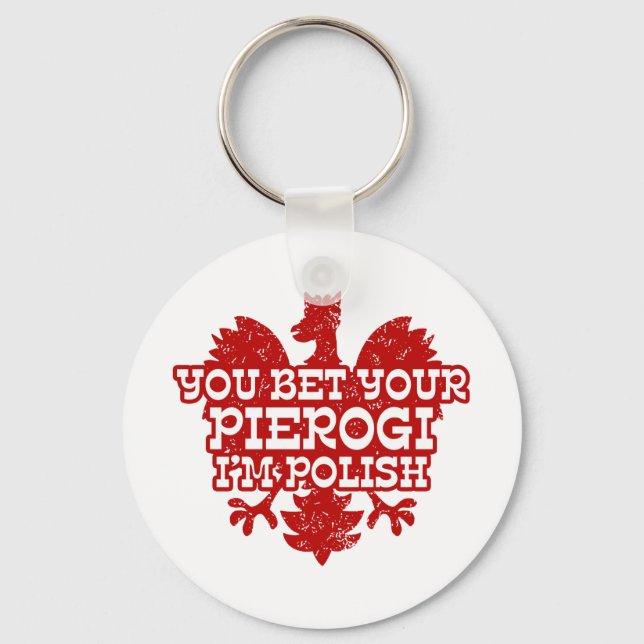 Polish Pierogi Key Ring (Front)