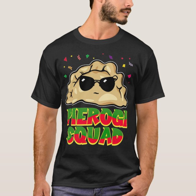 Polish Pierogi Squad Poland Funny T  animal friend T-Shirt (Front)