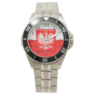 Polish Poland Polska Polski Eagle Emblem Watch