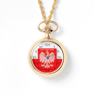 Polish Poland Polska Polski Eagle Emblem Watch