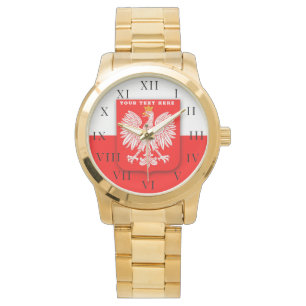 Polish Poland Polska Polski Eagle Emblem Watch