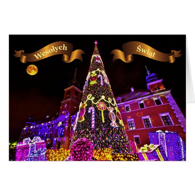 Polish/Polski - Merry Christmas/Wesołych Świąt (Front Horizontal)