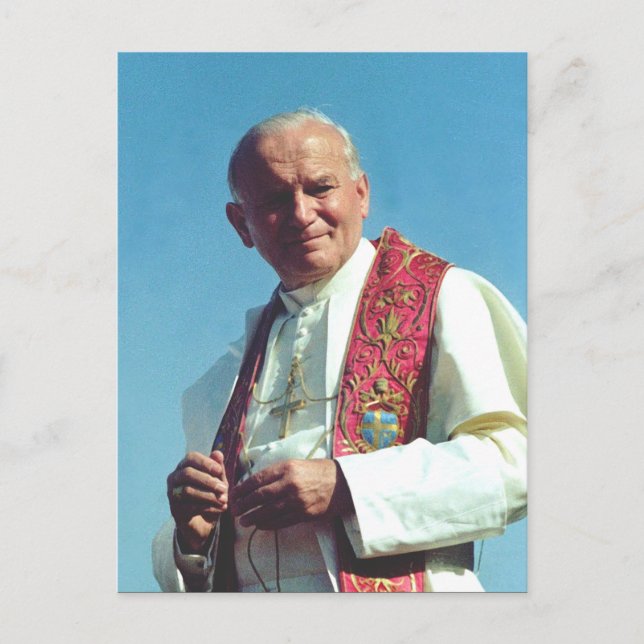Polish Pope John Paul II Postcard (Front)