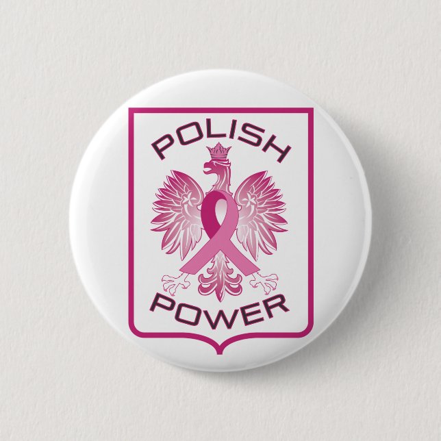 Polish Power 6 Cm Round Badge (Front)