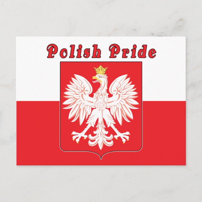 Polish Pride Eagle Postcard (Front)