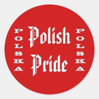 Polish Pride Polska Classic Round Sticker