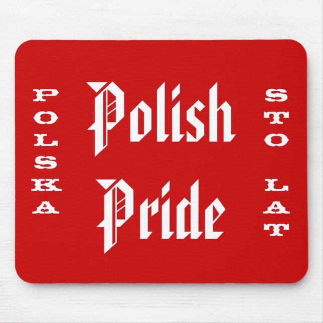 Polish Pride Polska Sto Lat Mouse Pad (Front)
