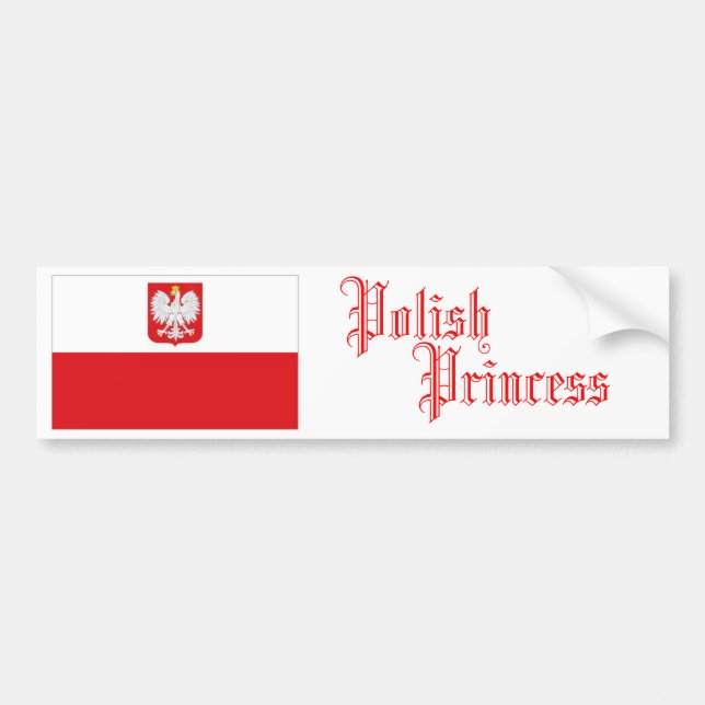 Polish Princess, Bumper Sticker (Front)