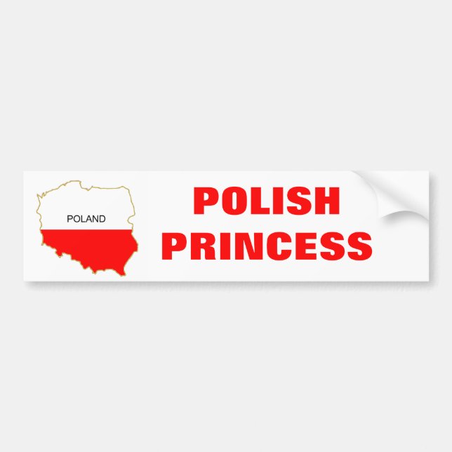 POLISH PRINCESS BUMPER STICKER (Front)
