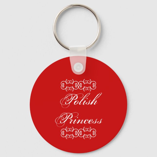 Polish Princess Cute Key Ring (Front)