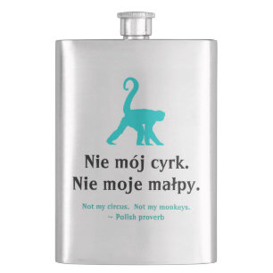 Polish Proverb Hip Flask