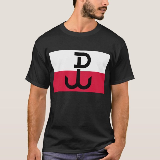 Polish Resistance Flag T-Shirt (Front)