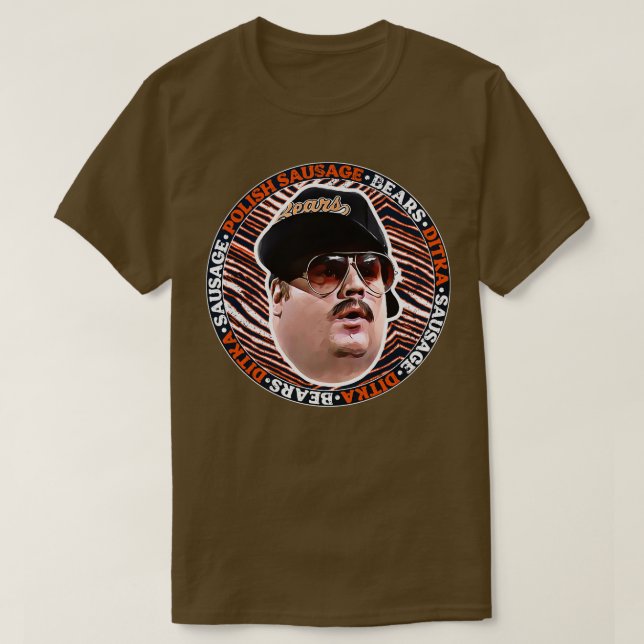 Polish Sausage Bears Ditka Sausage T-Shirt (Design Front)
