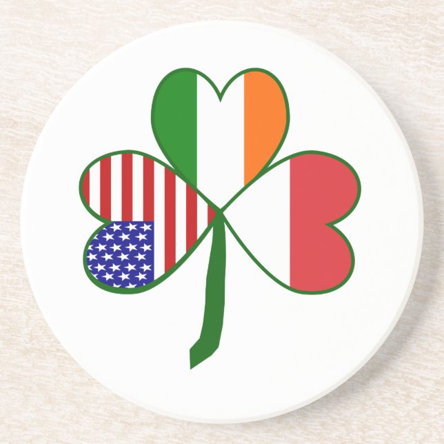 Polish Shamrock Coaster (Front)