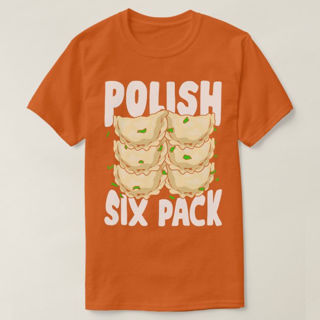 Polish Six Pack Funny Pierogi Food Lover Gift T-Shirt (Design Front)