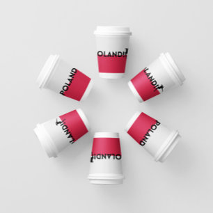 Polish soccer  paper cups